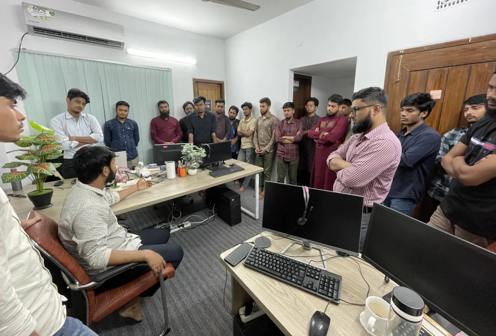 কিউটেক অফিসে প্রশ্ন উত্তর পর্ব